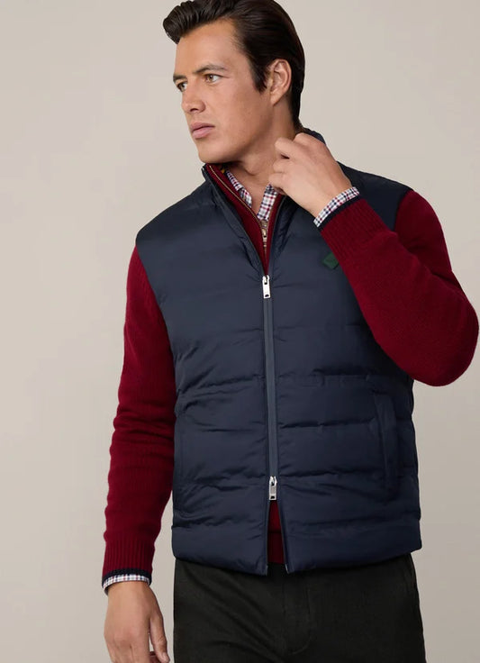 Hackett Heritage Midnight Blue Padded Gilet