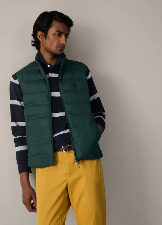 Hackett Heritage Forest Green Padded Gilet