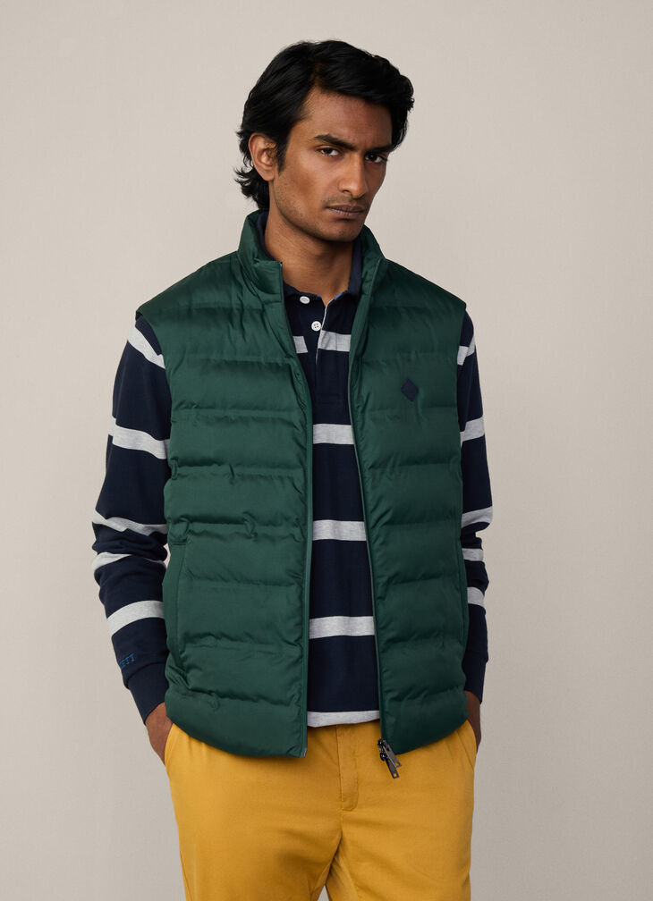 Hackett Heritage Forest Green Padded Gilet