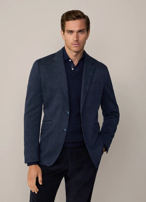 Hackett Navy Check Blazer