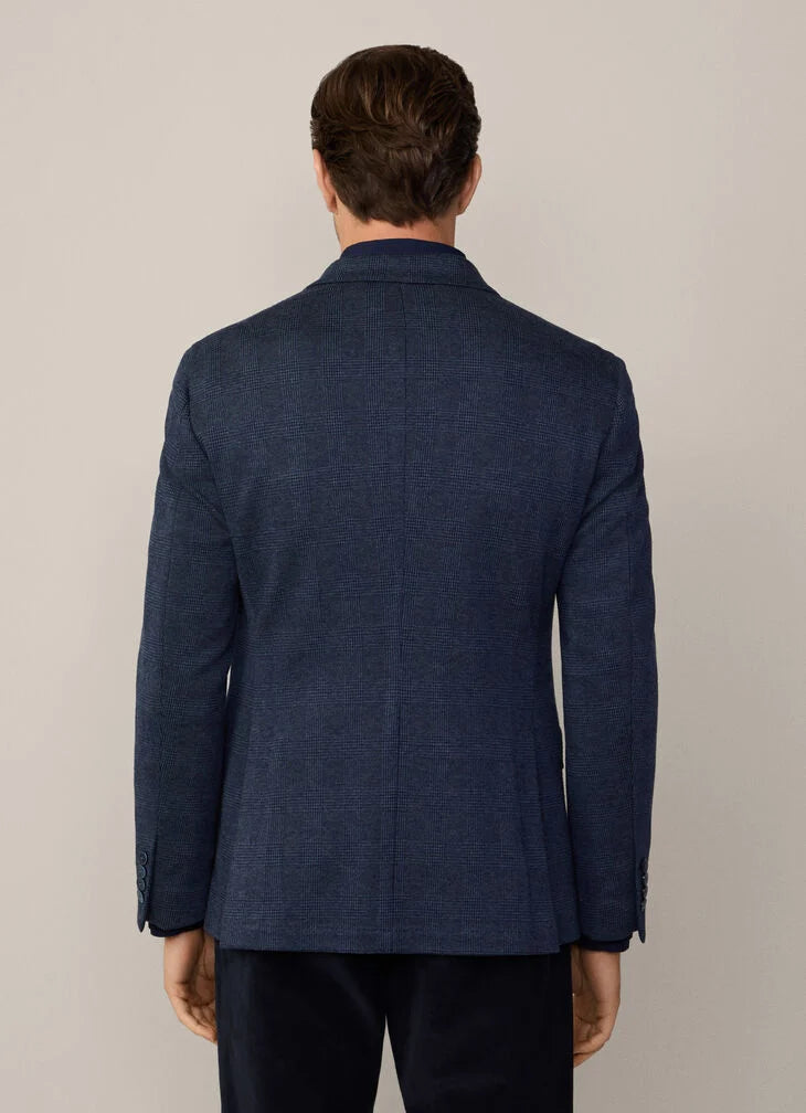 Hackett Navy Check Blazer