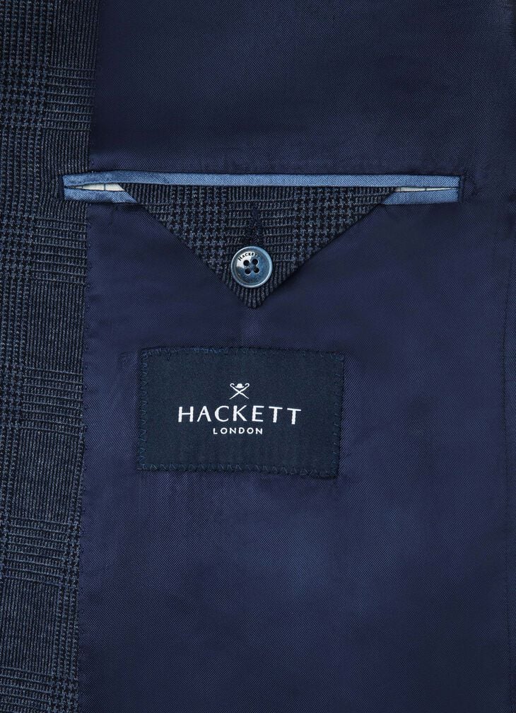 Hackett Navy Check Blazer