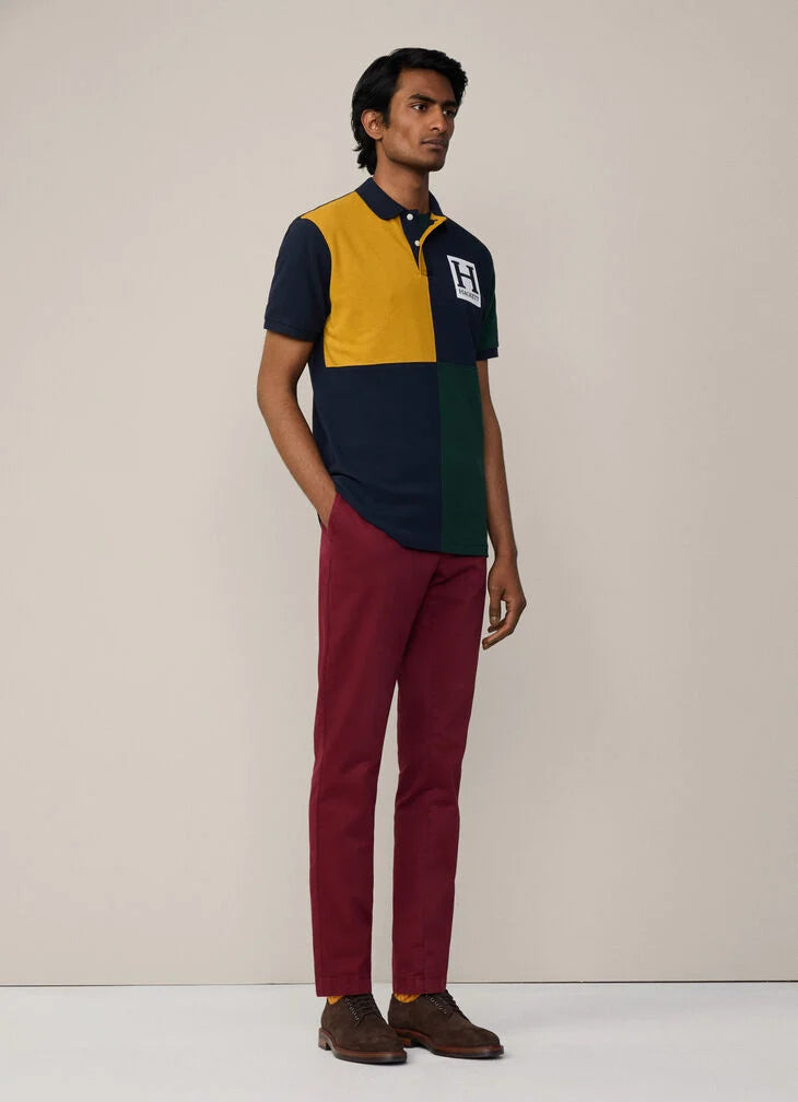 Hackett Classic Fit Heritage Navy/Gold Pique Polo