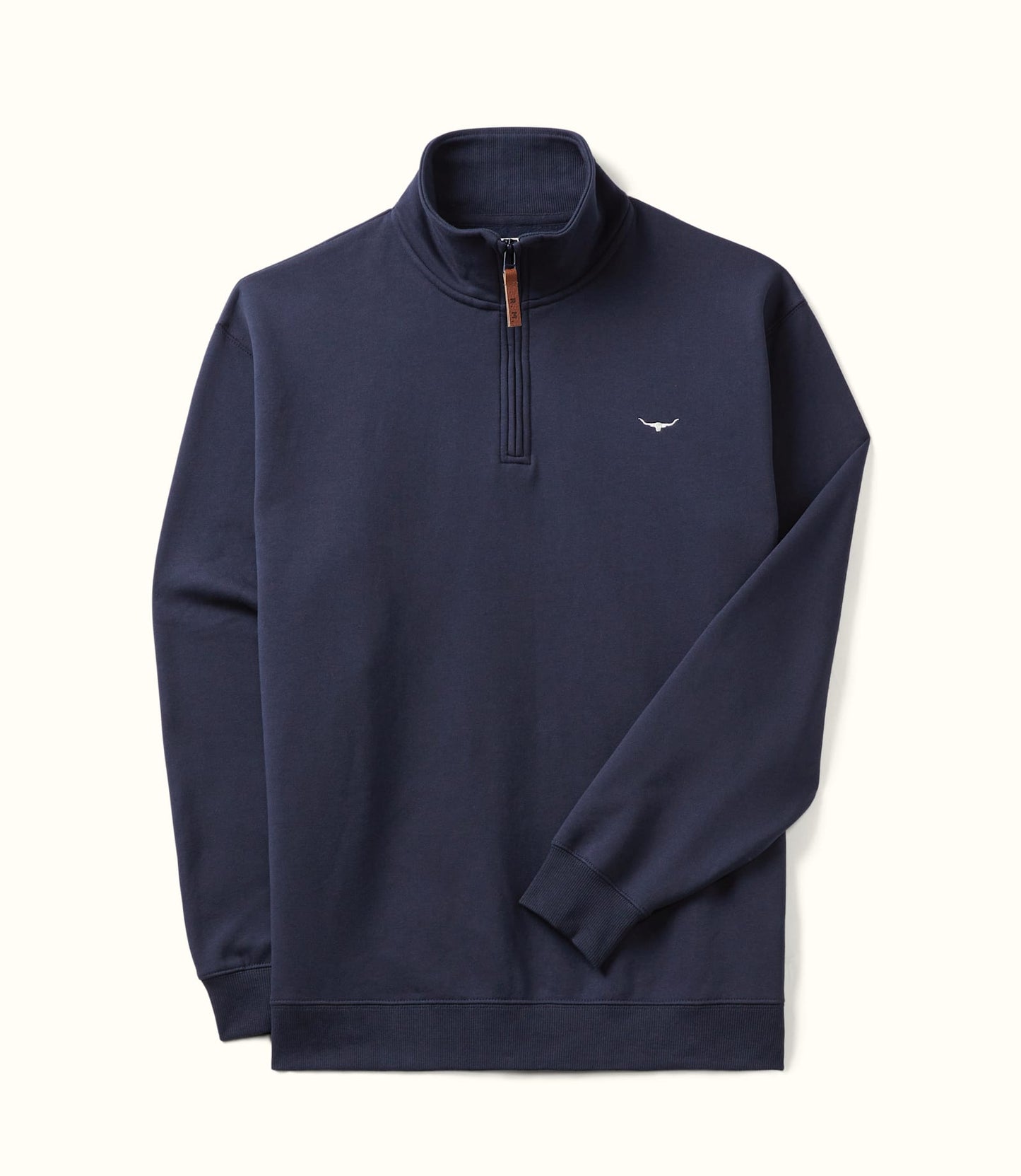 RM Williams1/4 Zip Navy Mulyungarie Fleece Sweatshirt