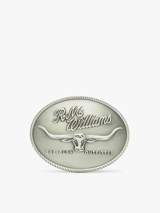 RM Williams Logo Buckle Silver