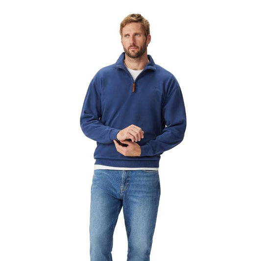 RM Williams 1/4 Zip French Navy Mulyungarie Fleece Sweatshirt