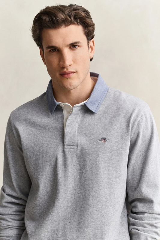 GANT Classic Heavy Rugger-Grey Melange
