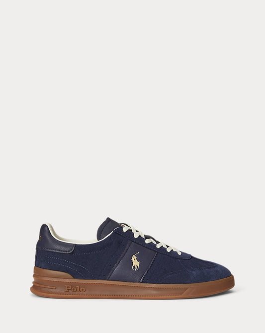 Polo Ralph Lauren Heritage Aera Suede Trainer-Hunter Navy