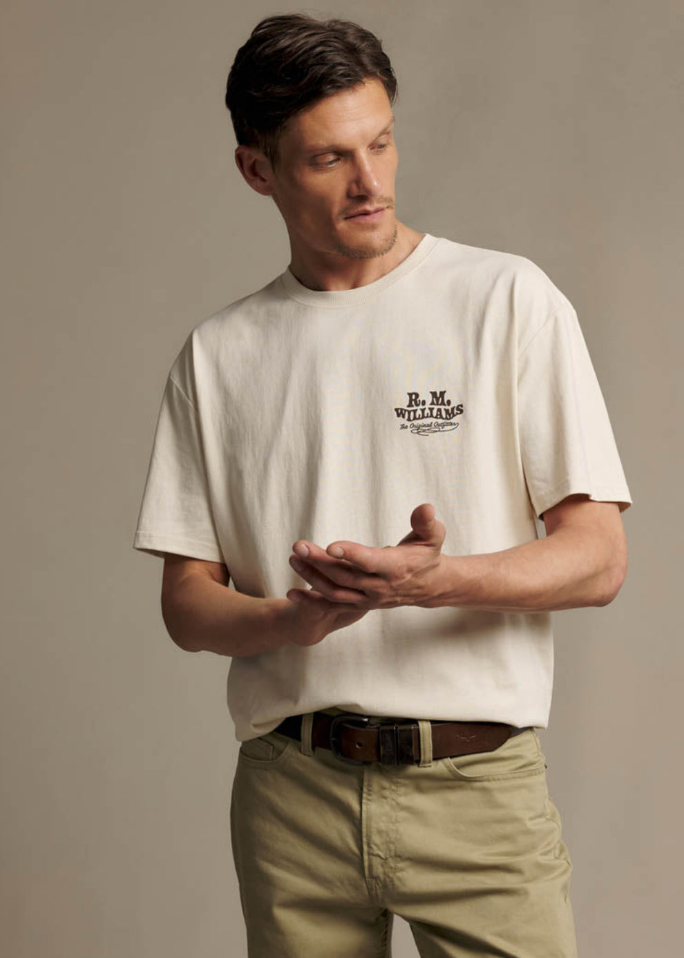 RM Williams Kandos T-Shirt-Ecru