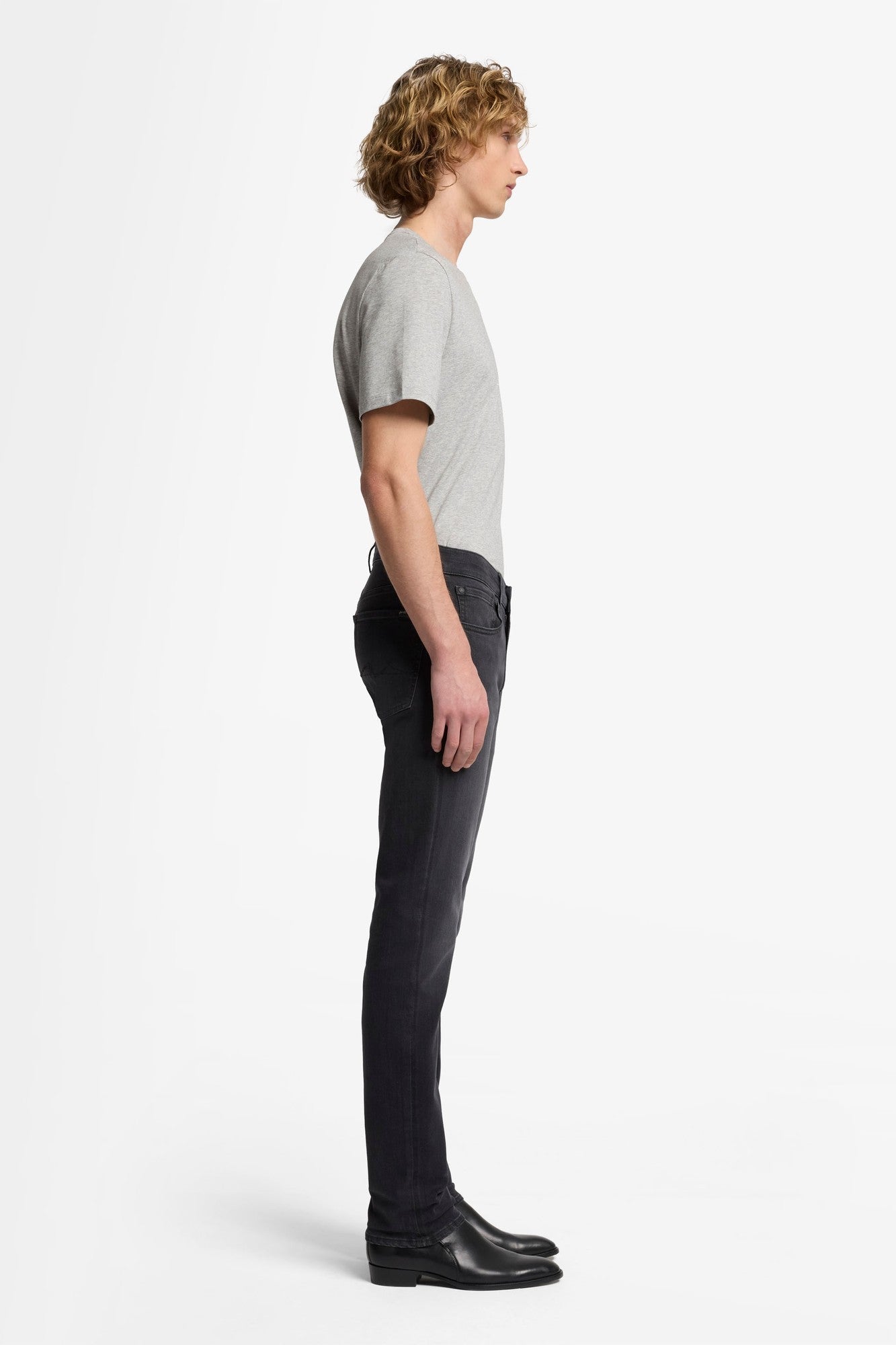 7 For All Mankind Slimmy Lux Performance Jeans-Washed Black