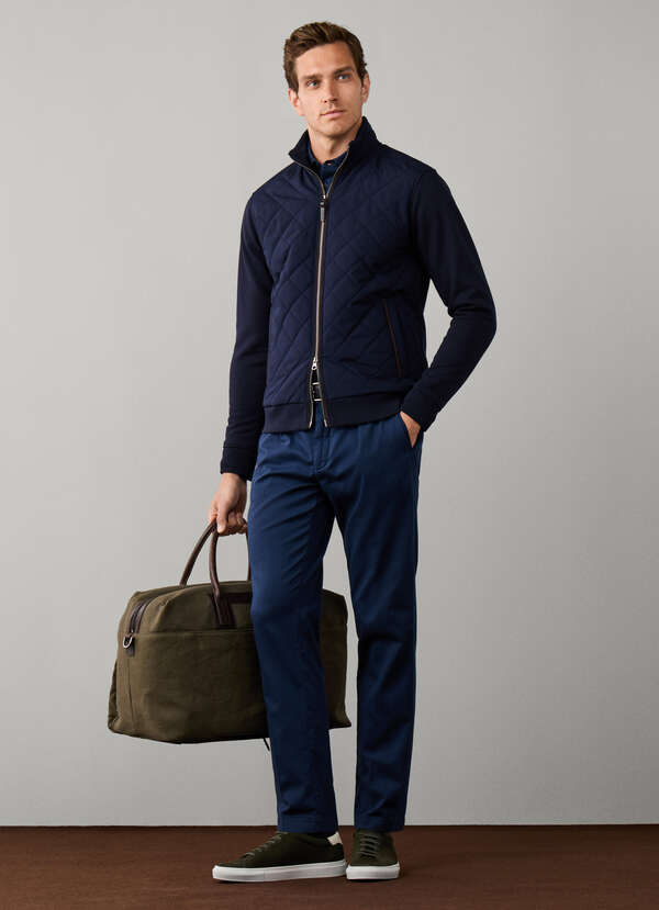 Hackett London Travel Hybrid Full Zip Sweat-Old Navy