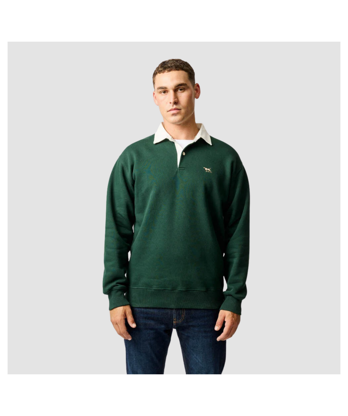 Rodd & Gunn Otago Rugby Shirt Sweat-Forest