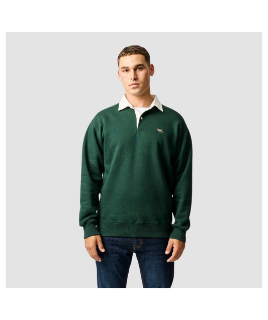 Rodd & Gunn Otago Rugby Shirt Sweat-Forest