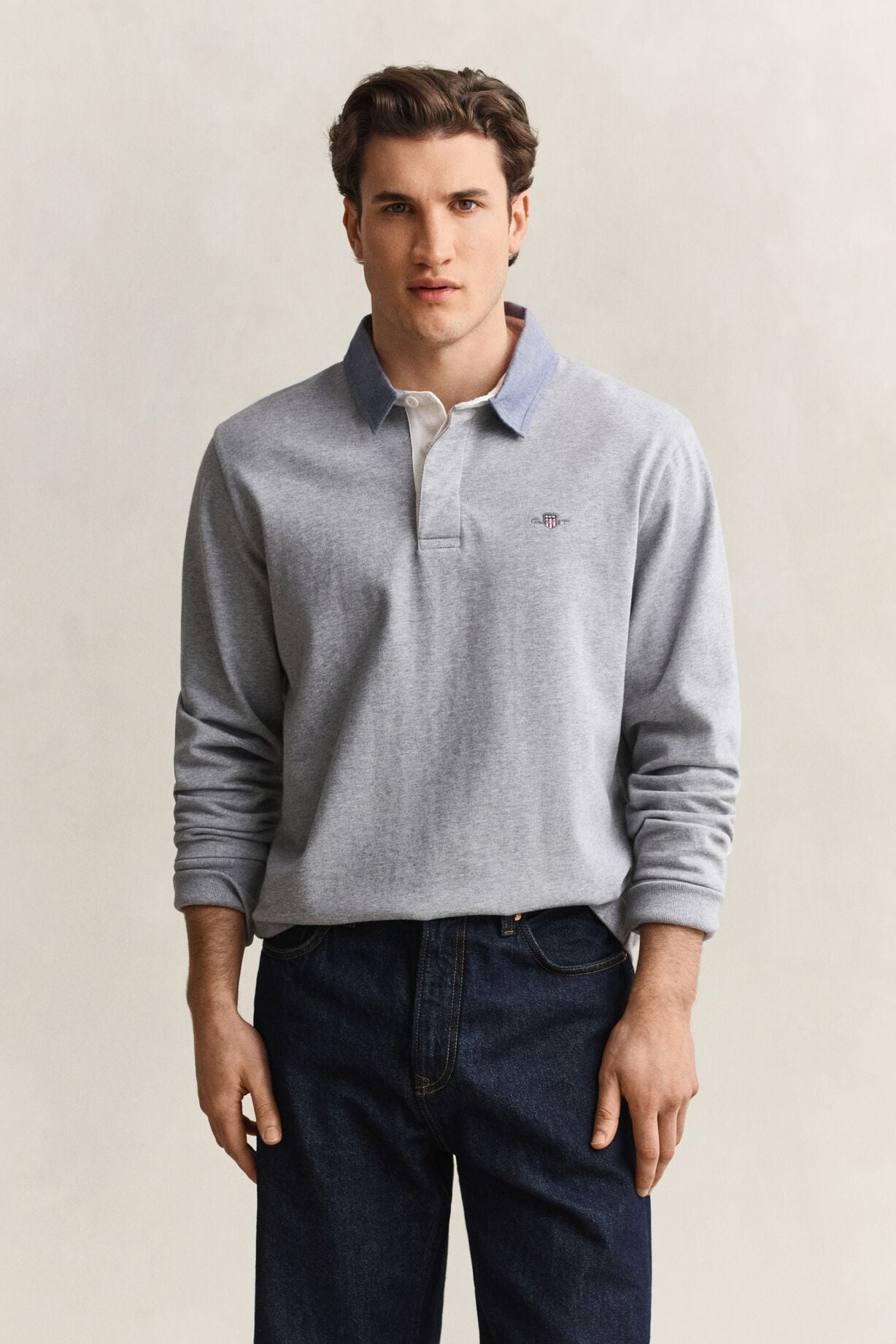 GANT Classic Heavy Rugger-Grey Melange