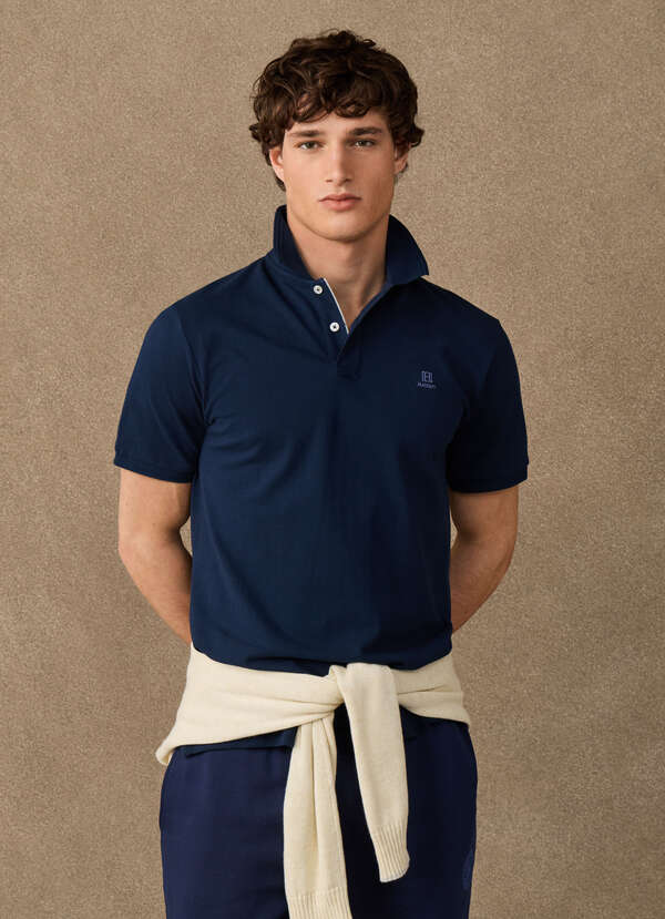 Hackett Heritage Classic Fit Tipped Polo Shirt-Old Navy