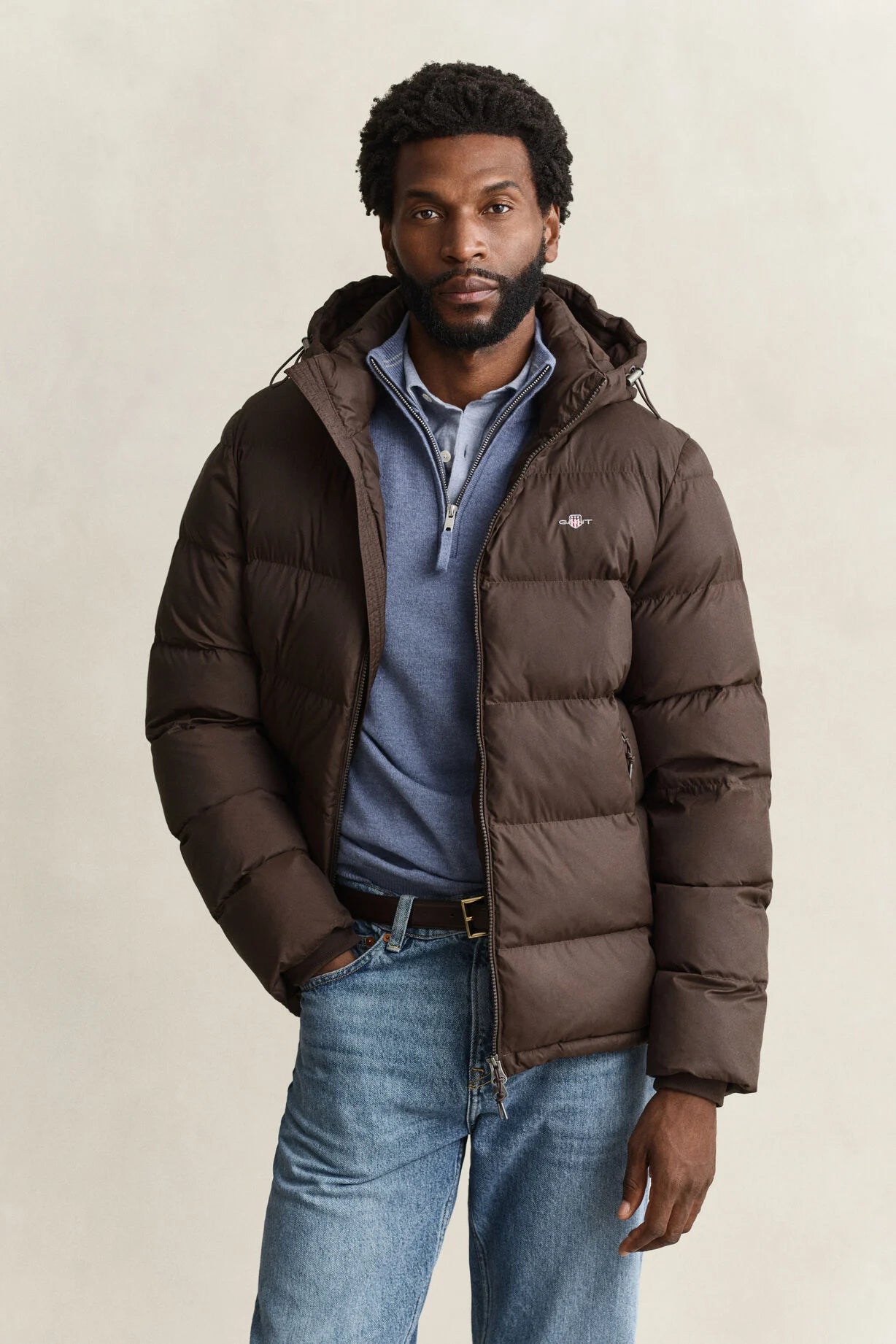 GANT Active Cloud Jacket-Brown