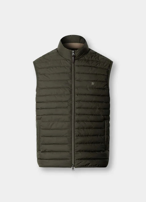 Hackett London Ultra Lightweight Gilet-Hunter Green
