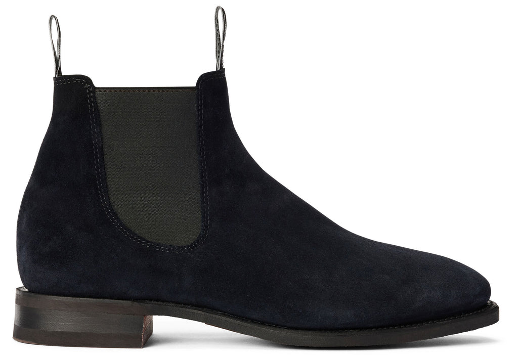 RM Williams Midnight Navy Suede Comfort Craftsman Boots