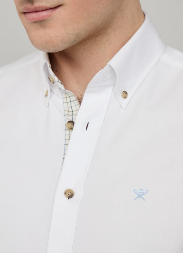 Hackett Tailored Fit Multi Trim Flannel Shirt