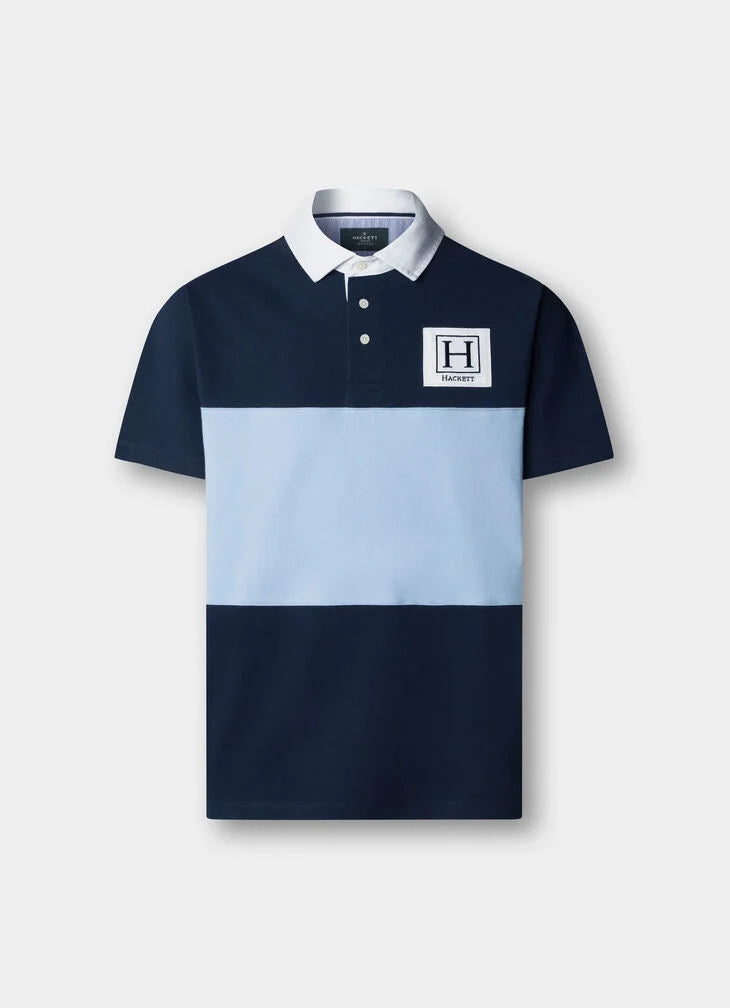 Hackett Heritage Short Sleeve Rugby Shirt - Old Navy