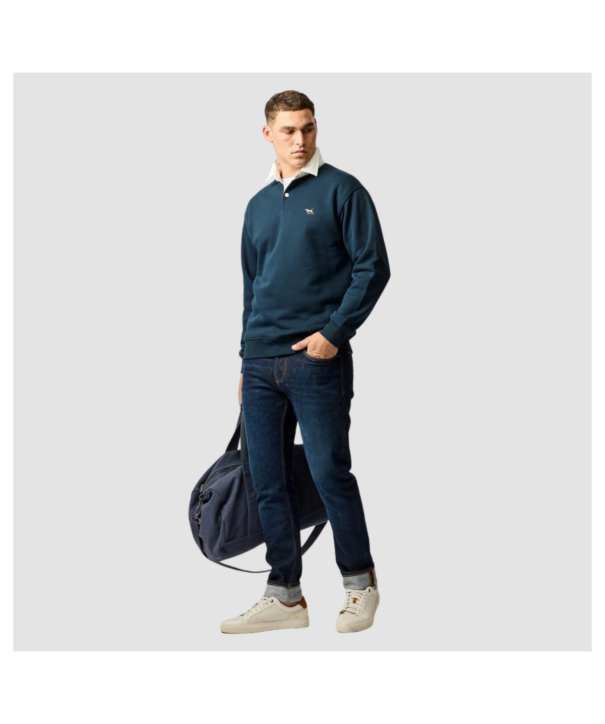 Rodd & Gunn Otago Rugby Shirt Sweat-Eclipse