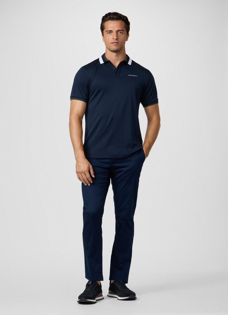 Hackett Sport Classic Fit Club Collar Polo Shirt