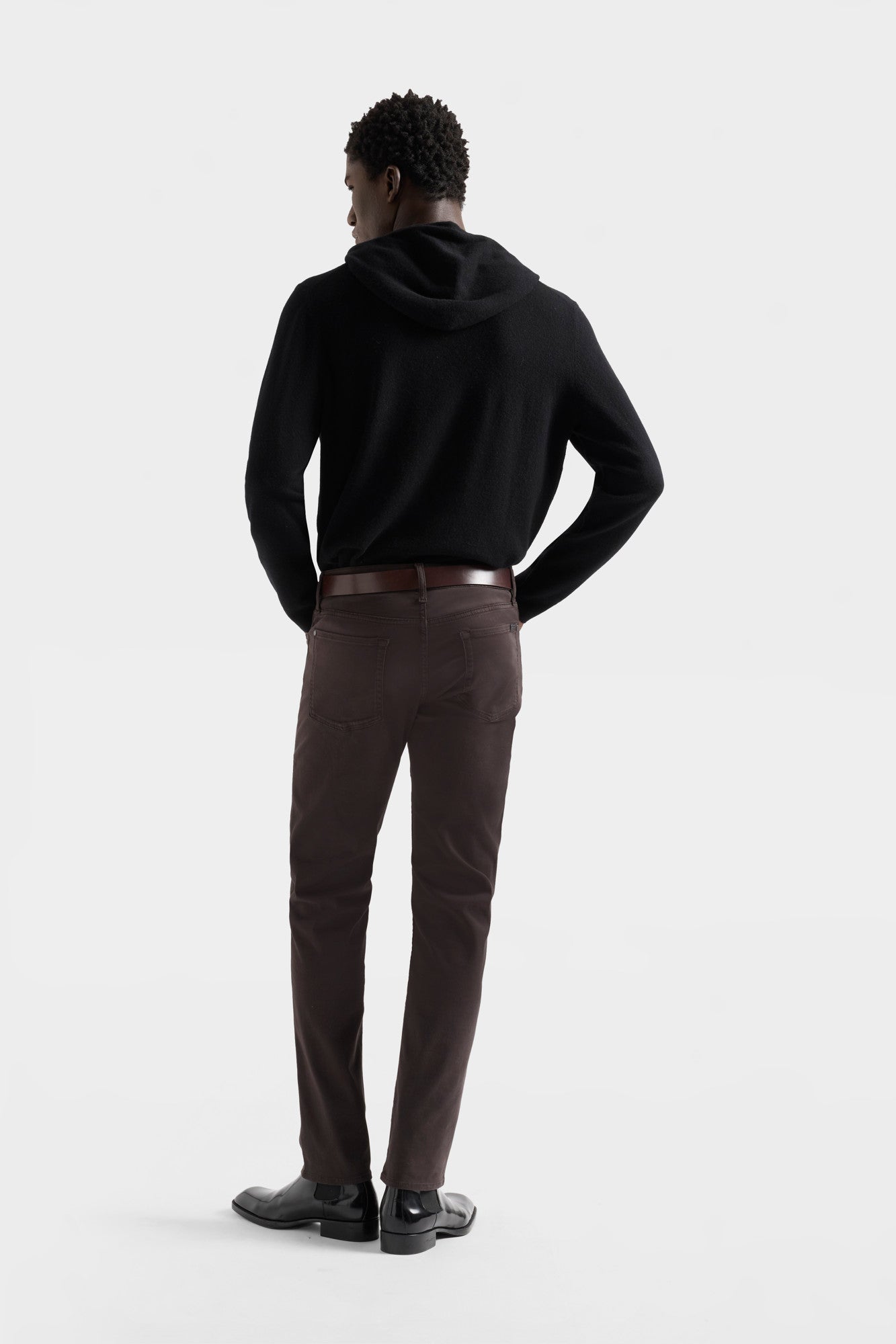 7 For All Mankind Luxe Performance Slimmy Stretch Sateen-Molasses
