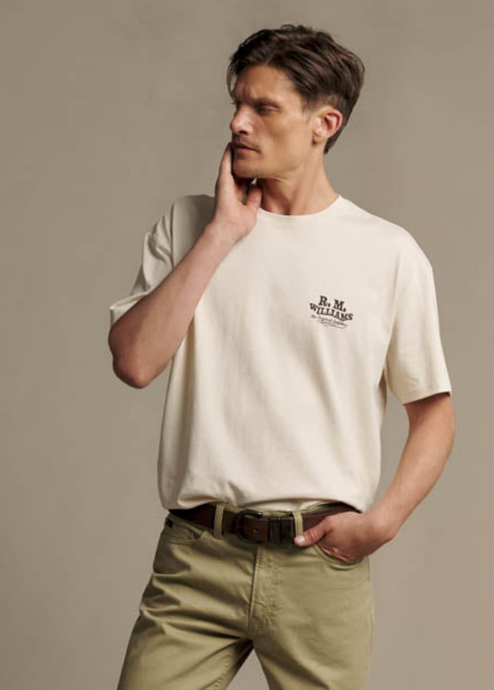 RM Williams Kandos T-Shirt-Ecru