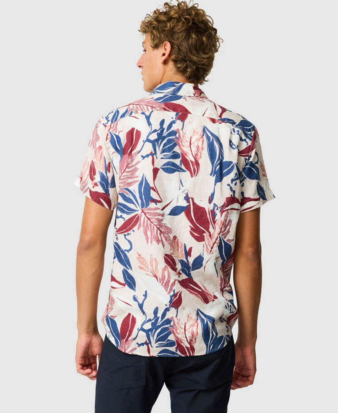 Rodd & Gunn Saltwater Creek Sports Fit SS Linen Shirt-Beige