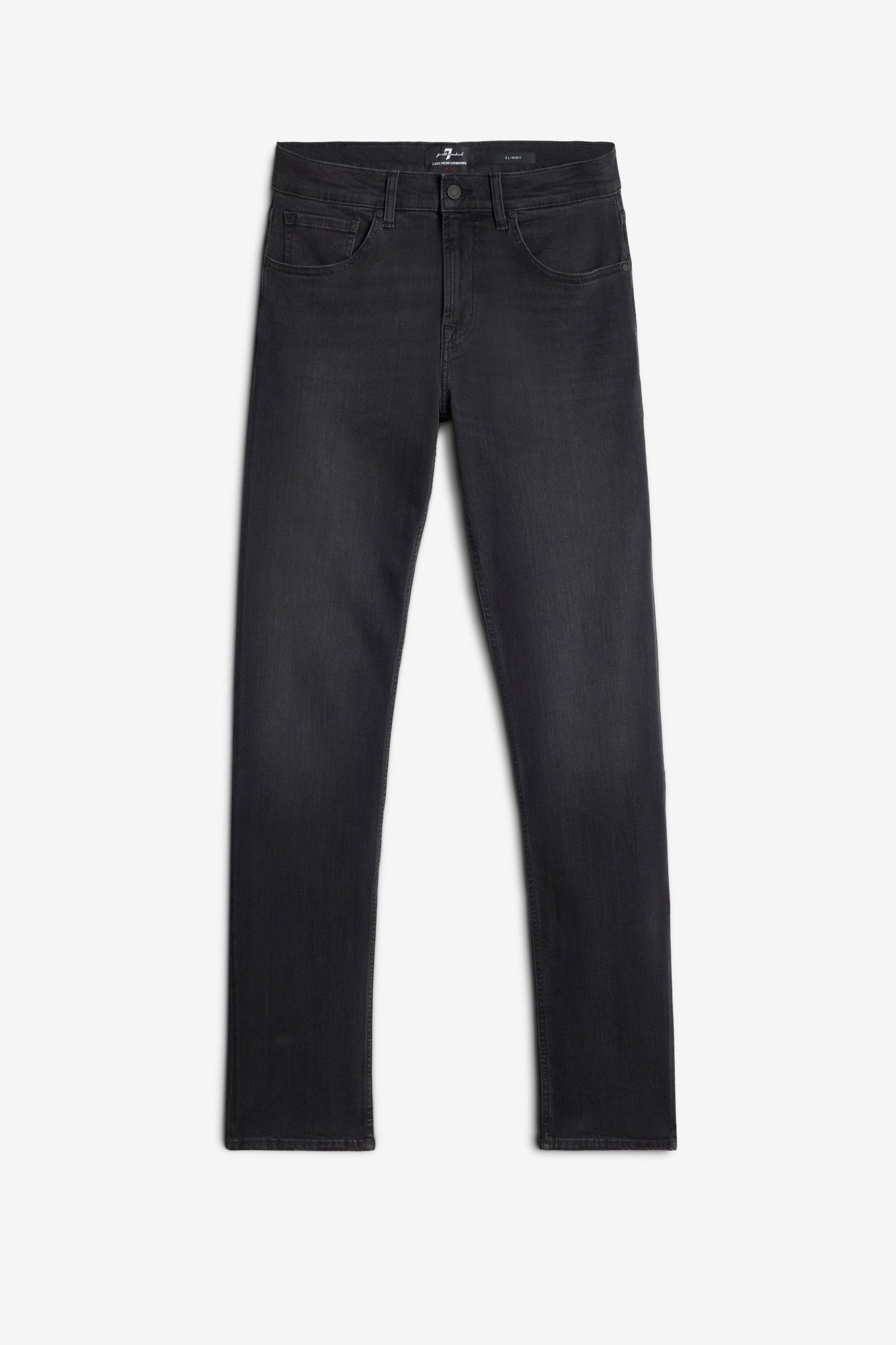 7 For All Mankind Slimmy Lux Performance Jeans-Washed Black
