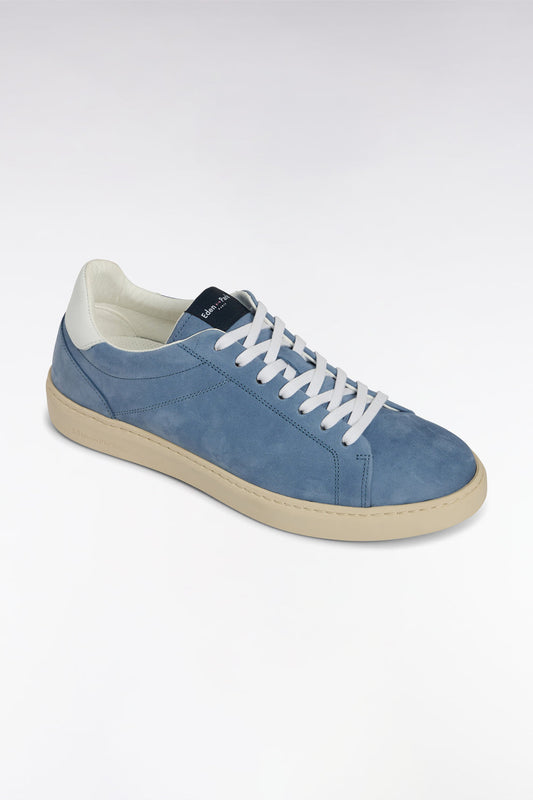 Eden Park Blue Suede Leather Trainers