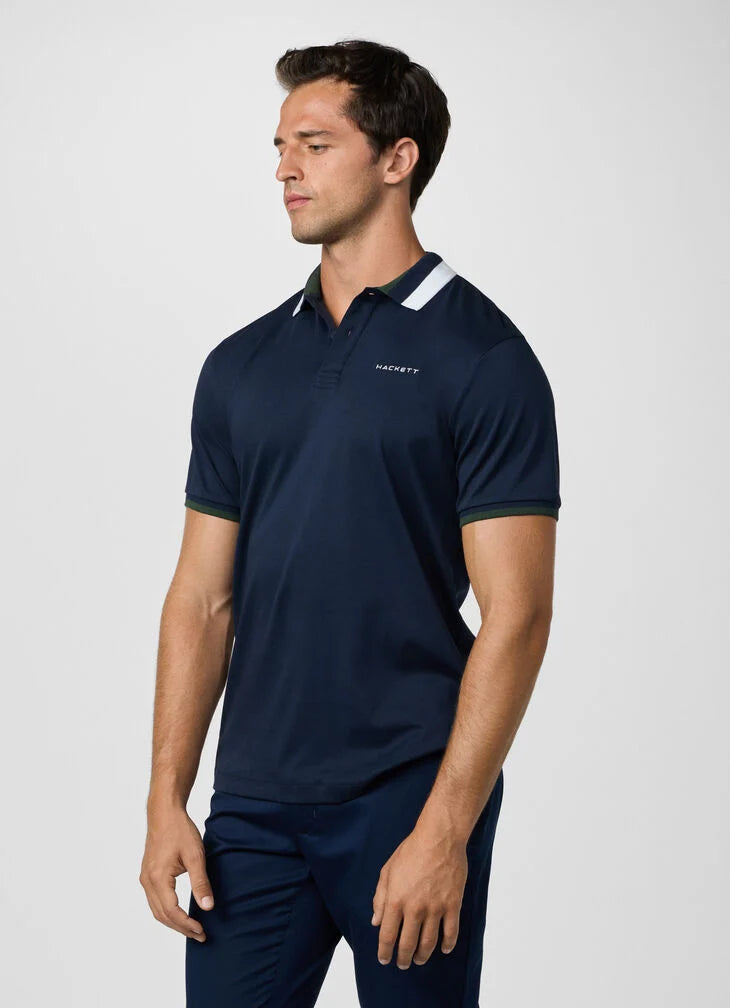 Hackett Sport Classic Fit Club Collar Polo Shirt