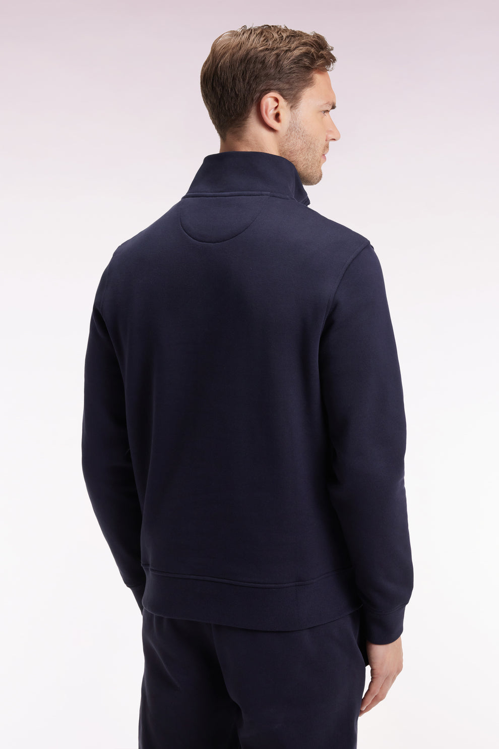 Eden Park 1/4 Zip Navy Fleece Sweatshirt