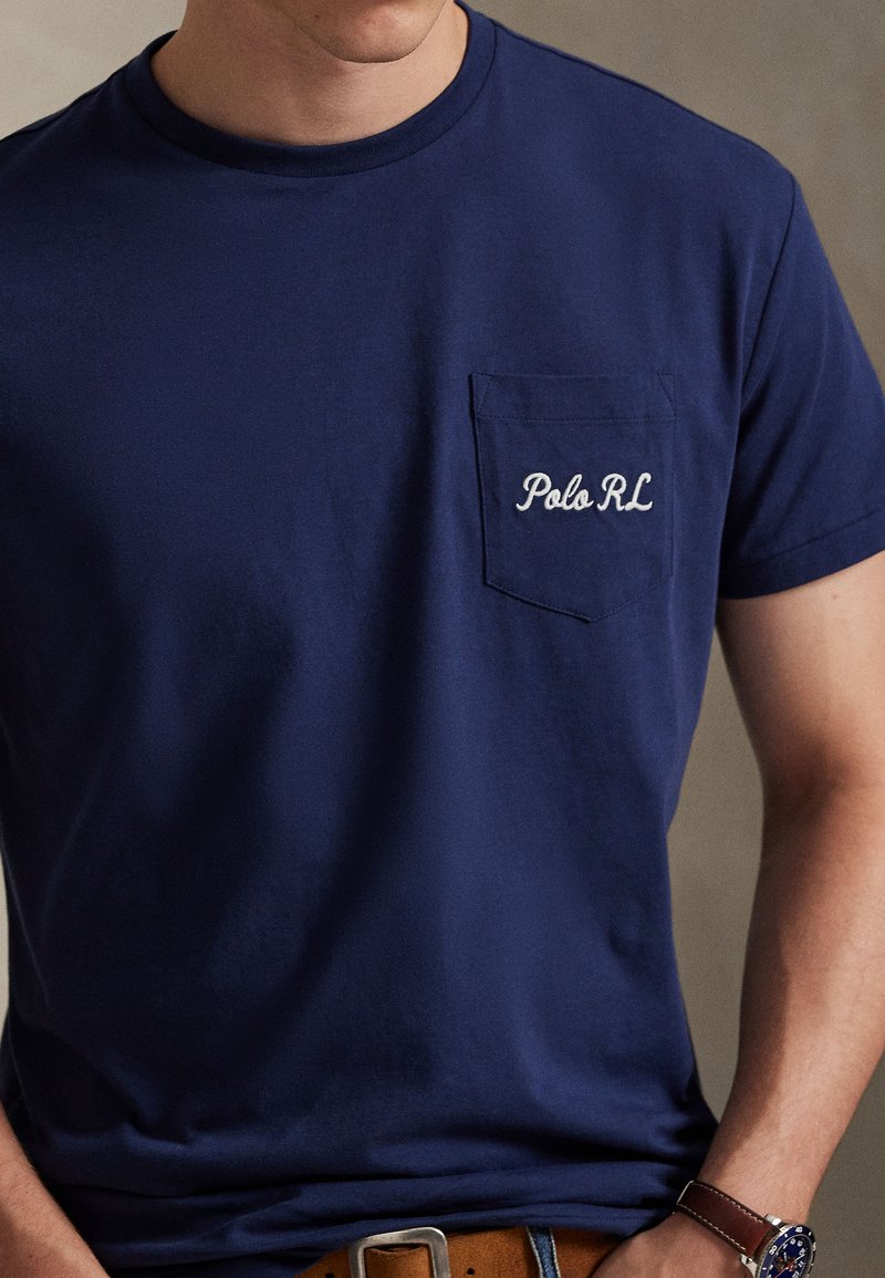 Polo Ralph Lauren Custom Slim Fit Polo Bear T-Shirt-Newport Navy