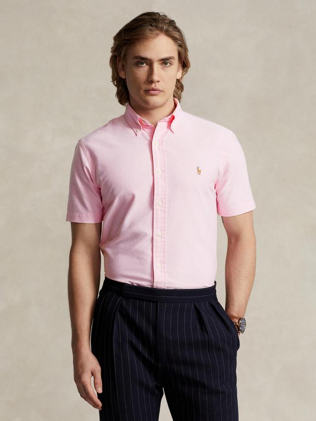 Polo Ralph Lauren Custom Fit SS Oxford Shirt-Pink