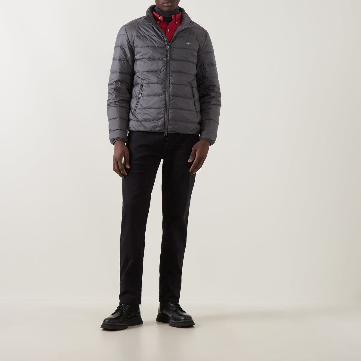 GANT Light Down Jacket-Dusky Anthracite