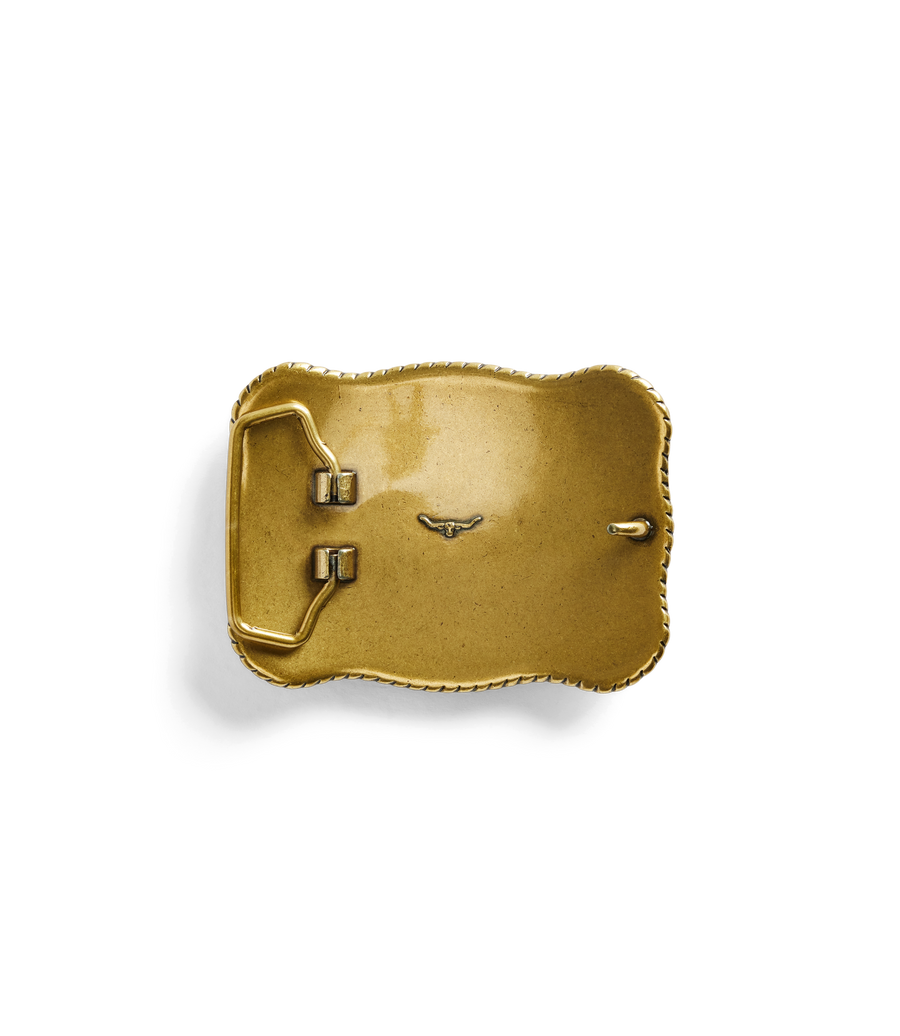 RM Williams Cloudbuster Trophy Buckle Antique Brass
