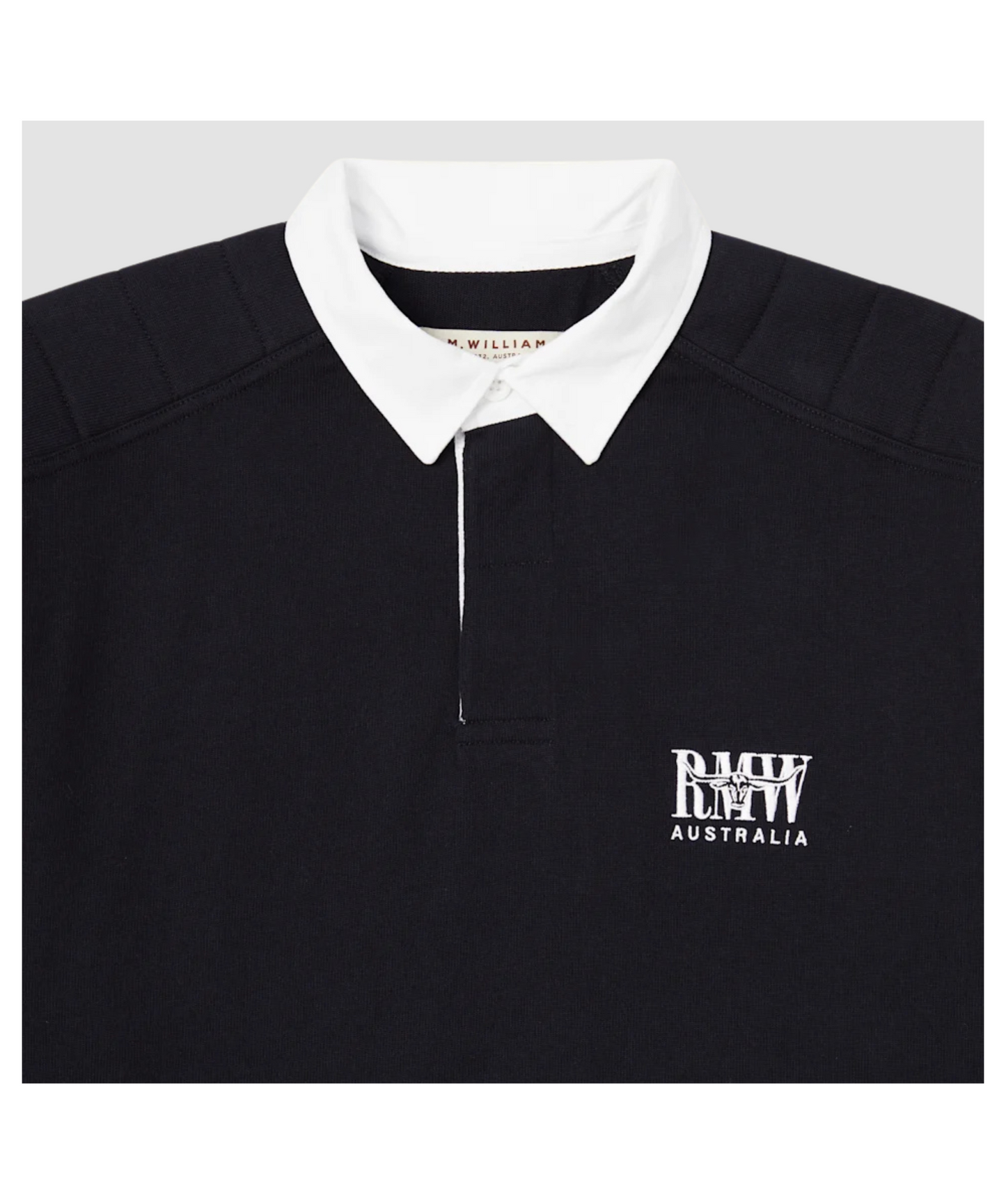 RM Williams Navy Classic Rugby Shirt