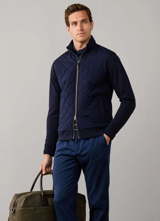 Hackett London Travel Hybrid Full Zip Sweat-Old Navy