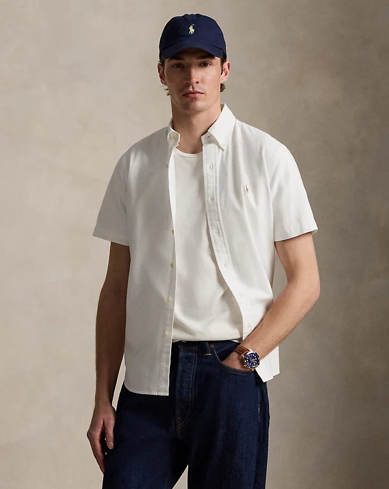 Polo Ralph Lauren Custom Fit SS Oxford Shirt-White