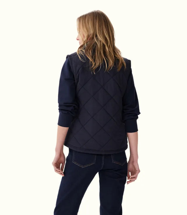 RM Williams Womens Willippa Vest-Navy