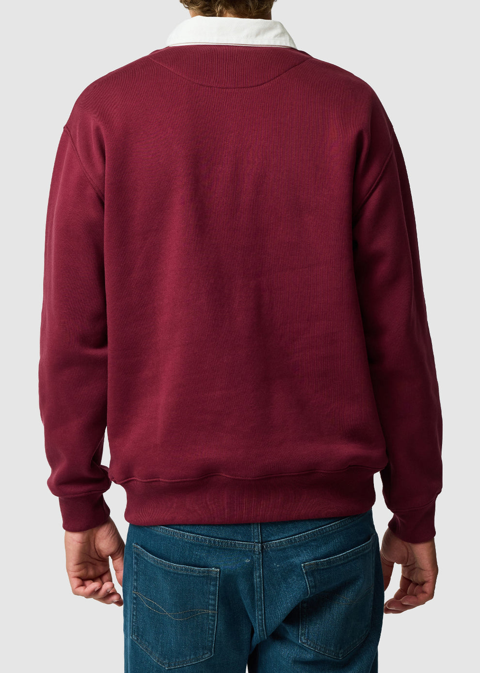 Rodd & Gunn Otago Rugby Shirt Sweat-Oxblood
