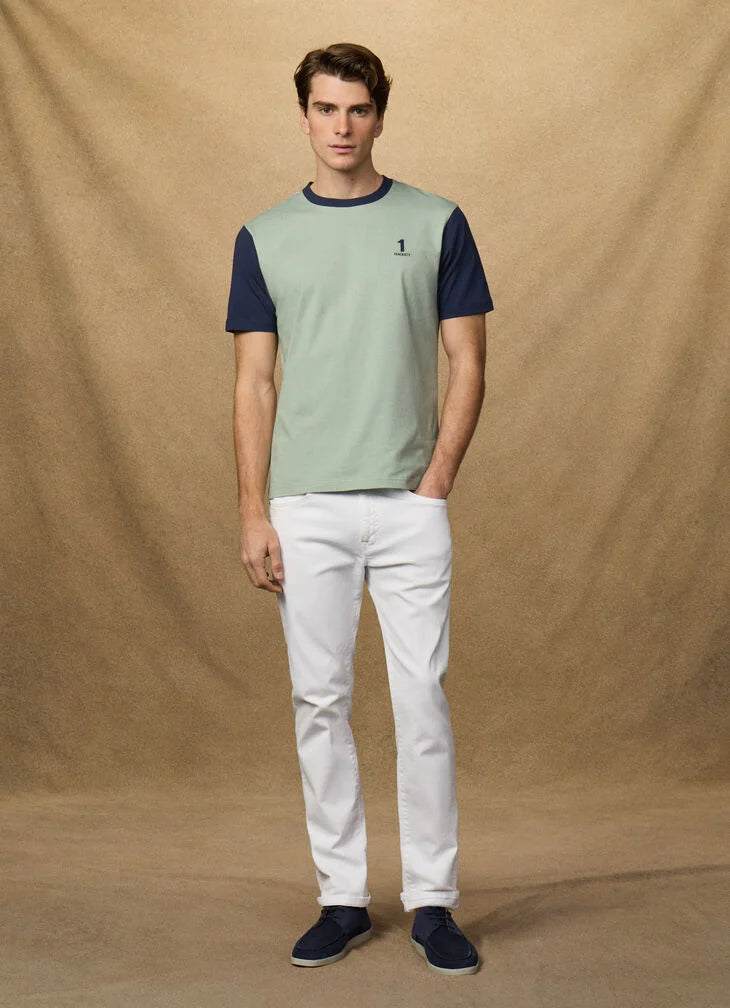 Hackett Heritage Classic Fit Multi T-Shirt - Sage Green