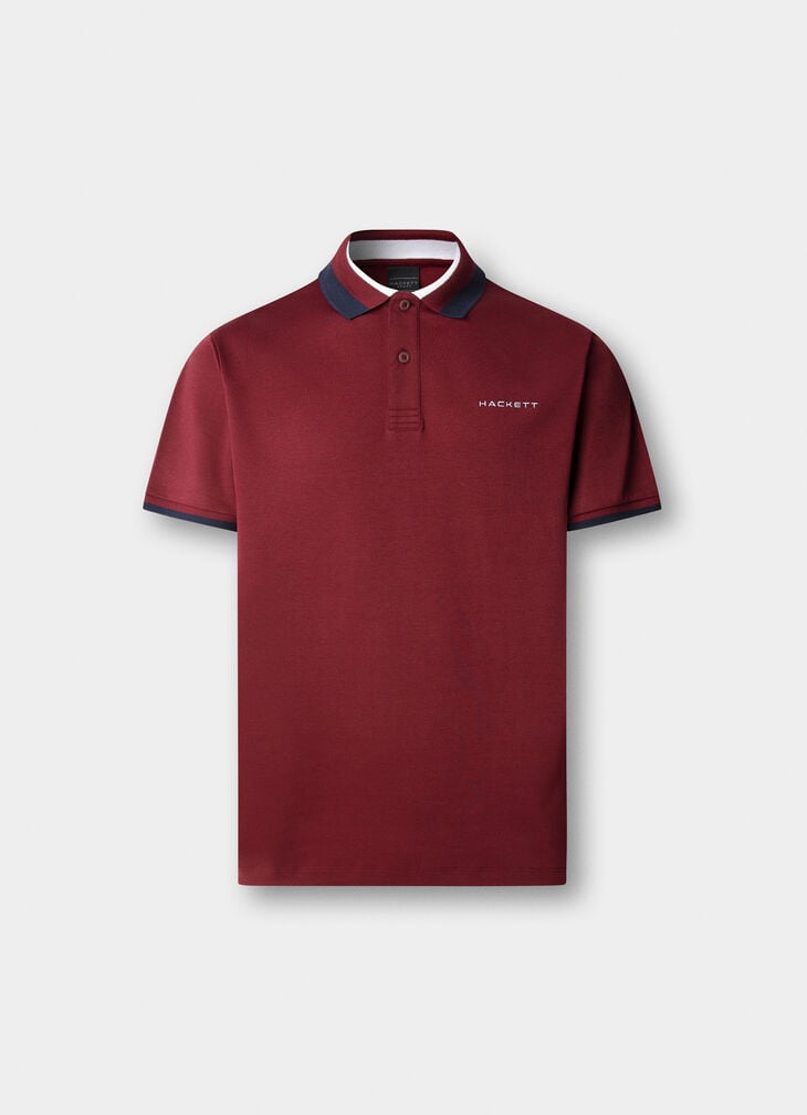 Hackett Sport Classic Fit Club Collar Polo Shirt