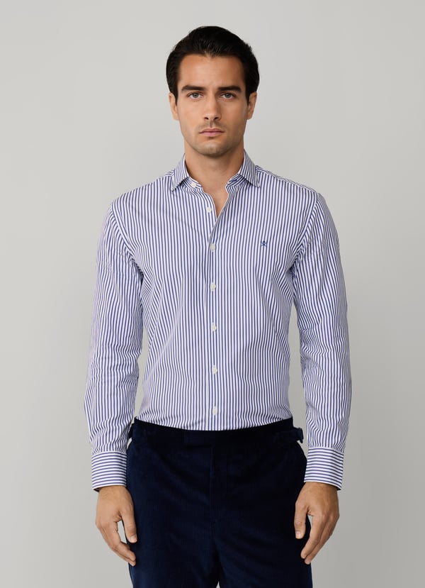 Hackett Tailored Fit City Bengal Stripe Shirt