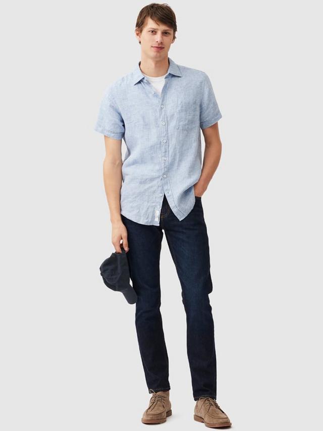 Rodd & Gunn Palm Beach Sports Fit SS Shirt-Denim