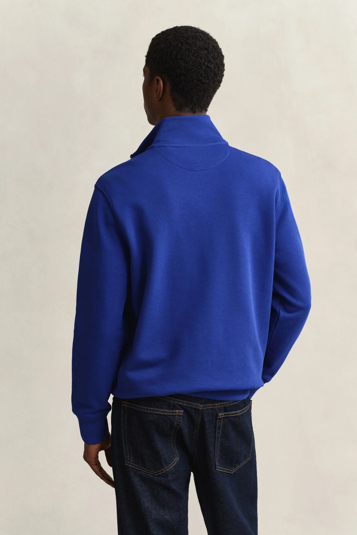 GANT Shield Half-Zip Sweatshirt-Crisp Blue