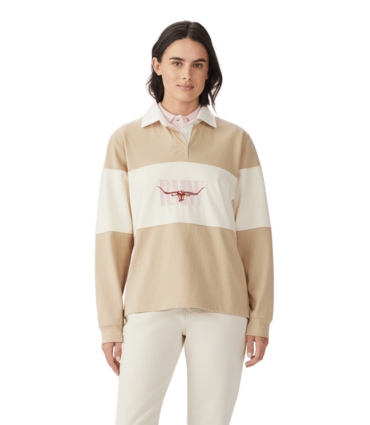 RM Williams Womens Narran Panel Rugby-Sandstone