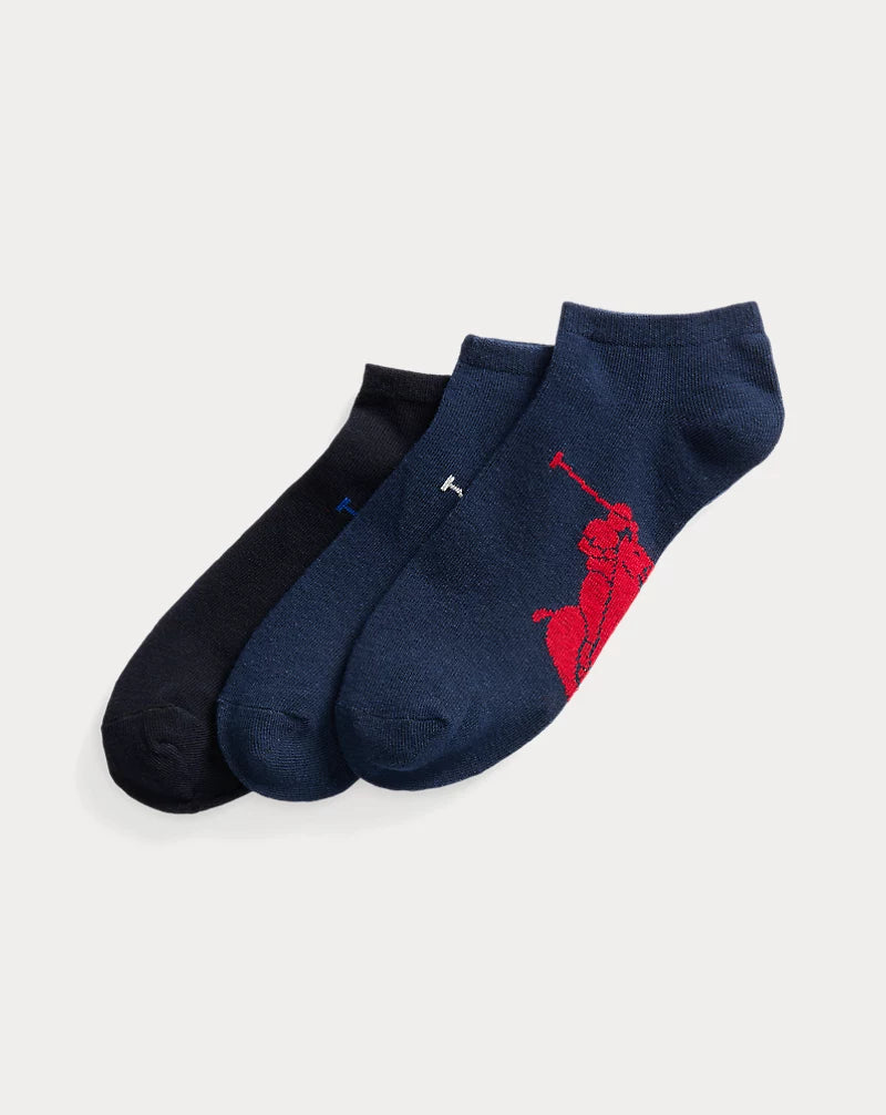 Polo Ralph Lauren Big Pony Sock 3-Pack- Navy Multi