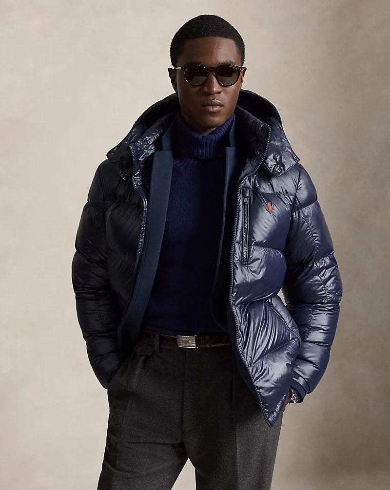 Polo Ralph Lauren-The Gorham Glossed Down Jacket-Navy